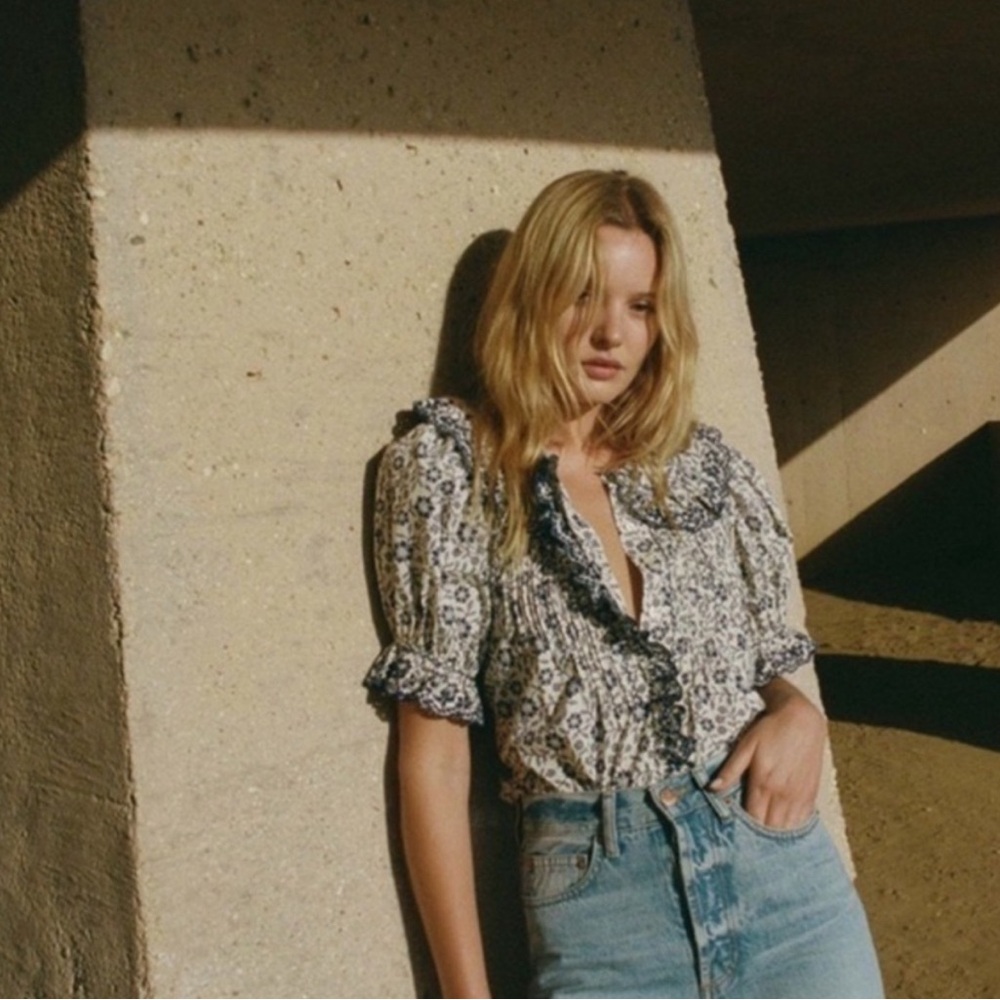 Doên ruffled collar Quincy blouse